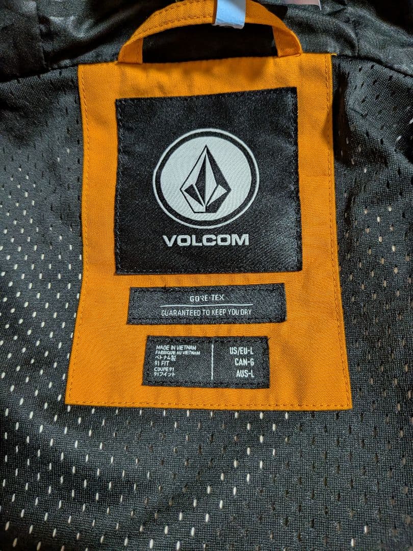 VOLCOM オレンジ スノーボードジャケット