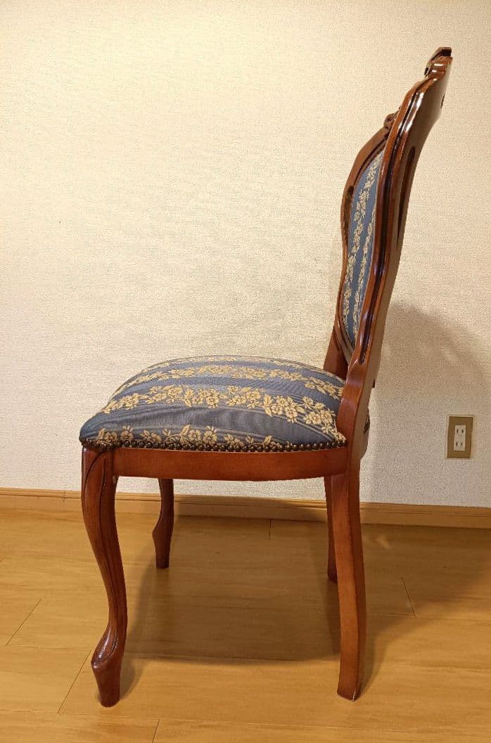 イタリア高級アンティーク調家具 ダイニングチェア リビングチェア 猫脚 A