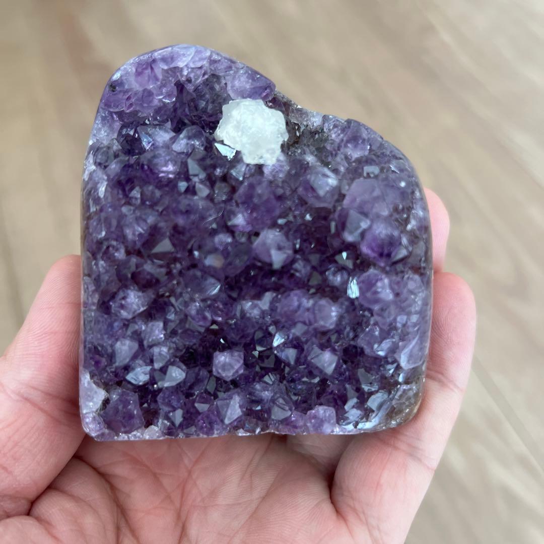 新品　高品質アメジストドームミニクラスター　台座込み 送料無料 本物保証