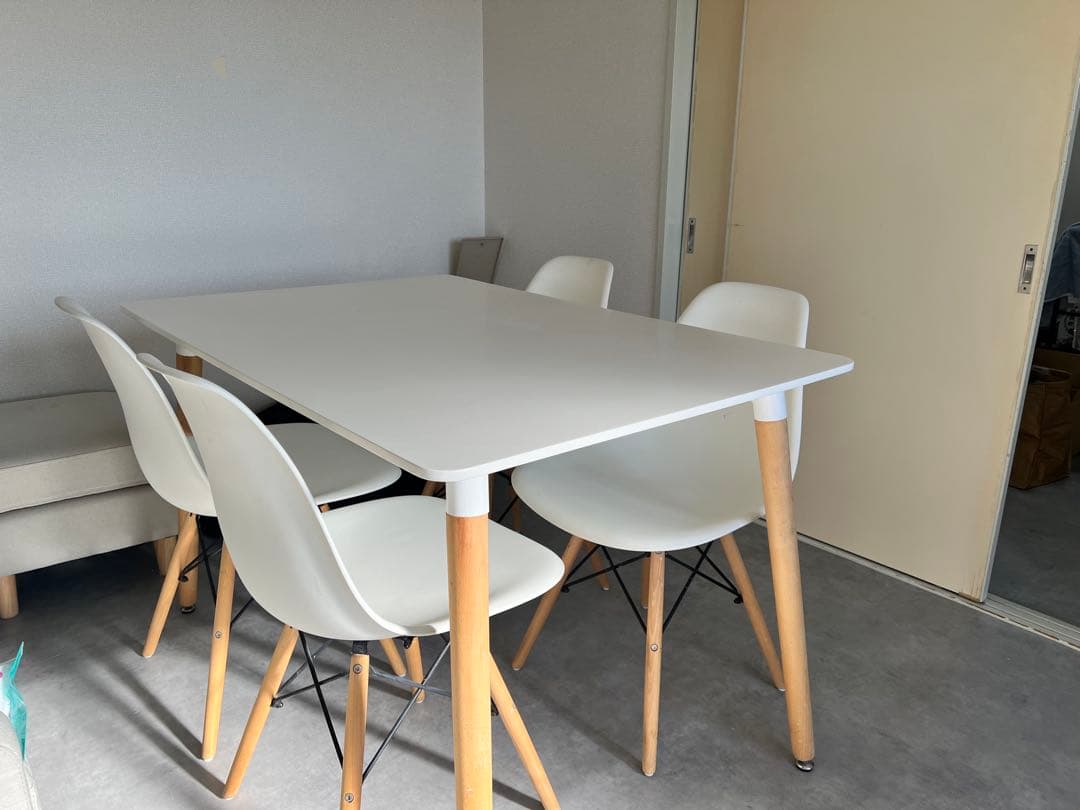 【値下げ】マナベ家具 ダイニングテーブルセット 幅120