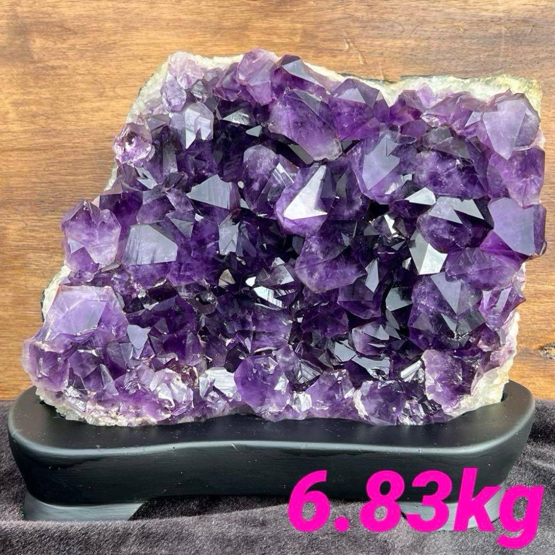 ✳️✨最高峰の濃紫ハイパワー✨極大結晶 レインボー アメジストクラスター 天然石