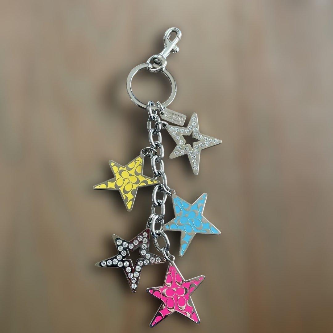 COACH 星型キーホルダー 多色　キーリング　チャーム