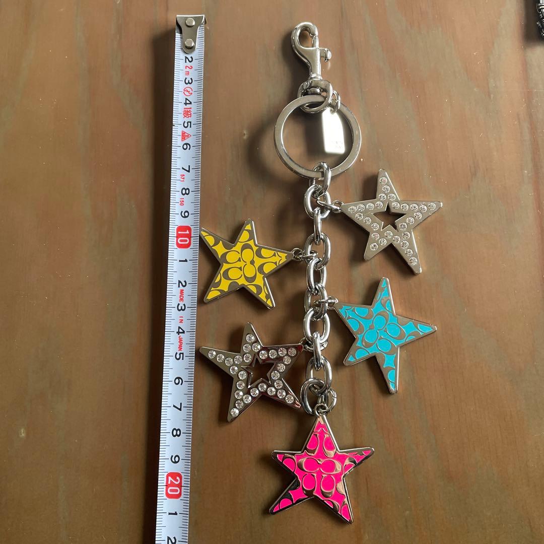COACH 星型キーホルダー 多色　キーリング　チャーム