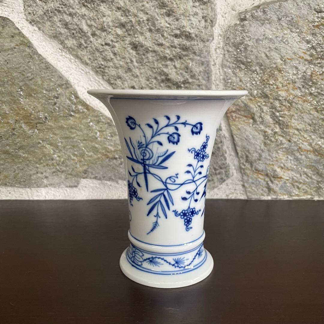 MEISSEN ブルーオニオン　フラワーベース　花瓶