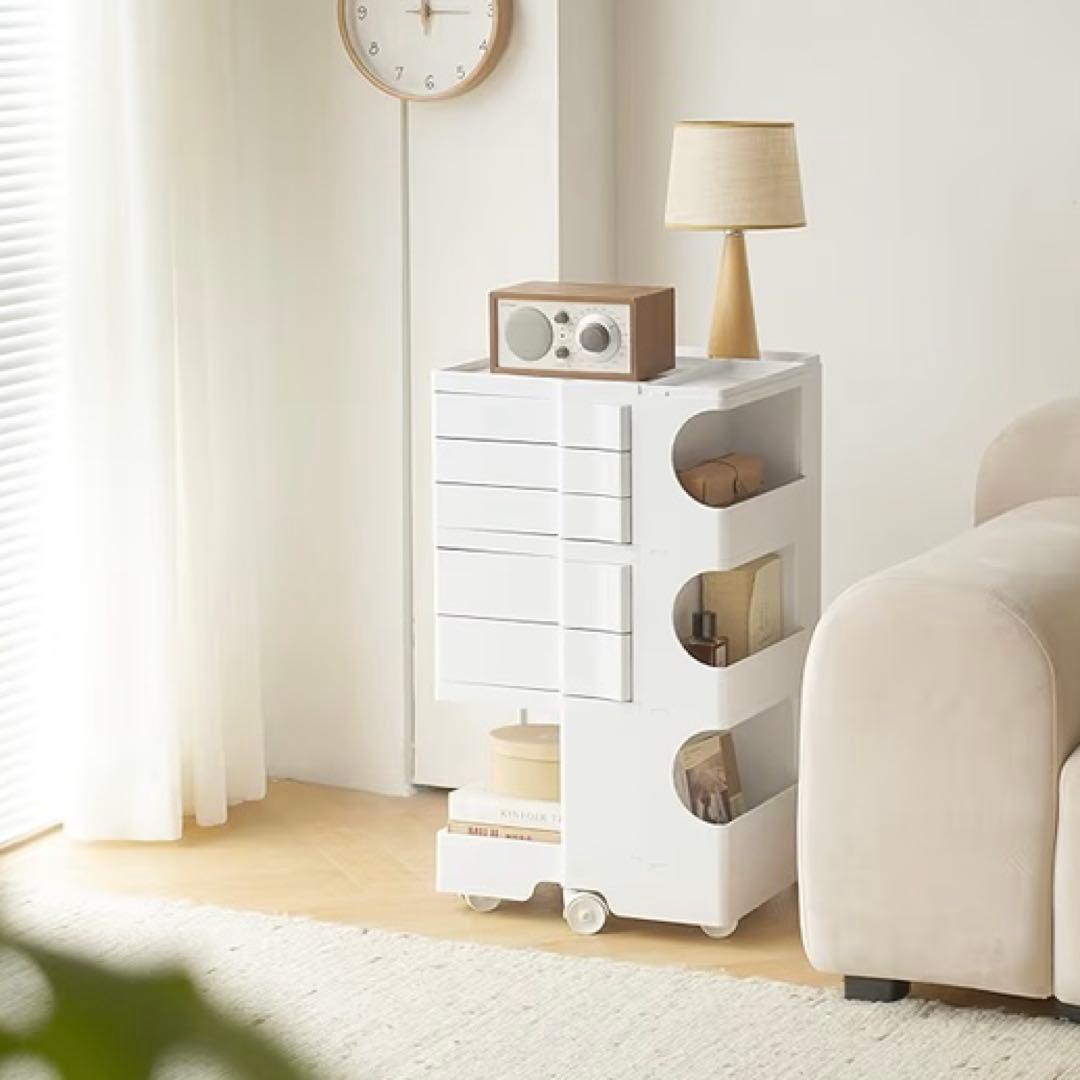 美品◆ボビーワゴン リプロダクト レプリカ　ホワイト　サイドワゴン キャスター