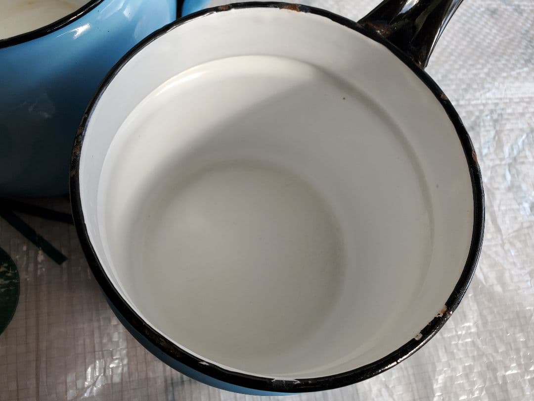 チェコスロバキア　ホーロー　ダブルボイラー