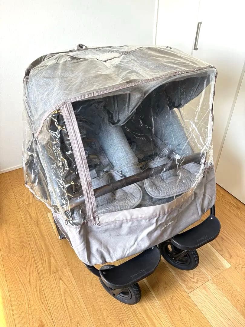 【値下げ】【付属品多数】エアバギー ココダブル EX 双子　ベビーカー