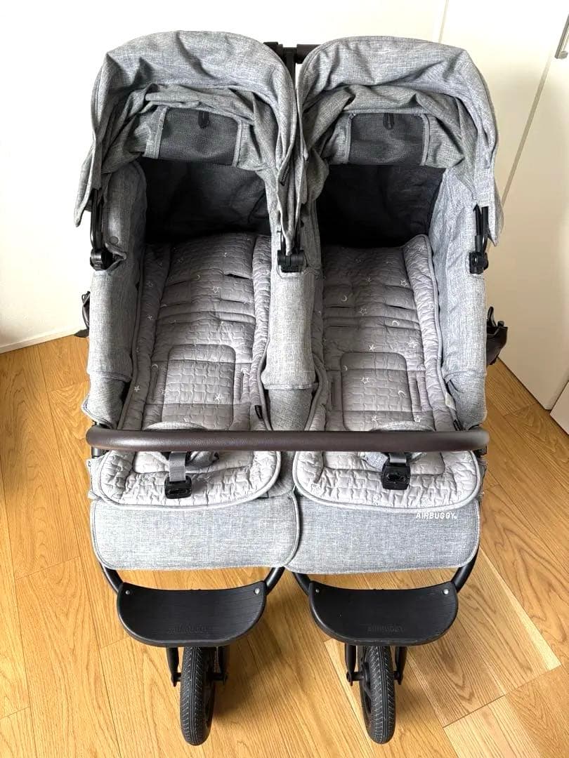 【値下げ】【付属品多数】エアバギー ココダブル EX 双子　ベビーカー