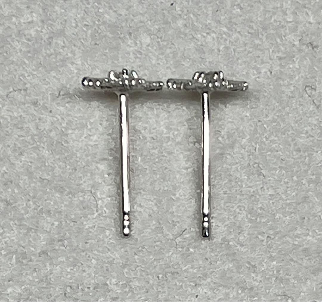 超お得 最終値 美品希少K10WGダイヤ白雪姫ピアス nojess好きにも