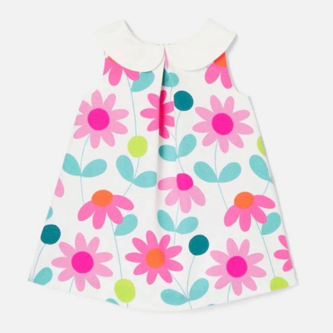 jacadi フラワープリントワンピース 18M