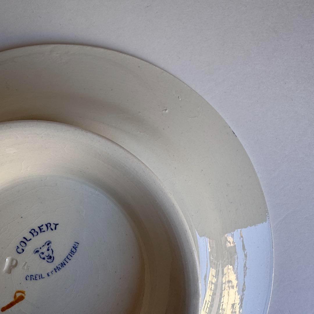 フランスアンティーク　クレイユ　Colbert　ケーキスタンド　コンポティエ