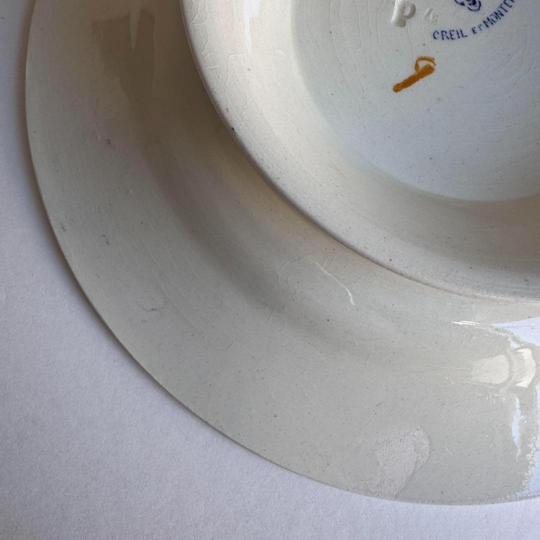 フランスアンティーク　クレイユ　Colbert　ケーキスタンド　コンポティエ