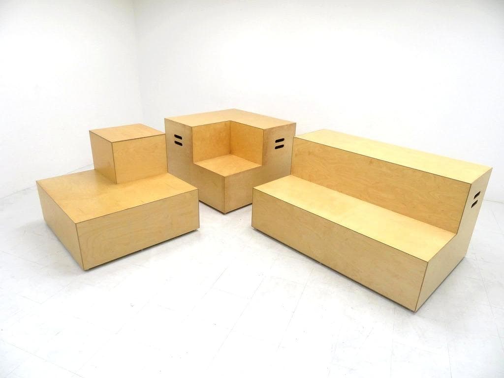 展示品　knoll ノール　ロックウェル　ベンチ　ソファ　3点セット　高級