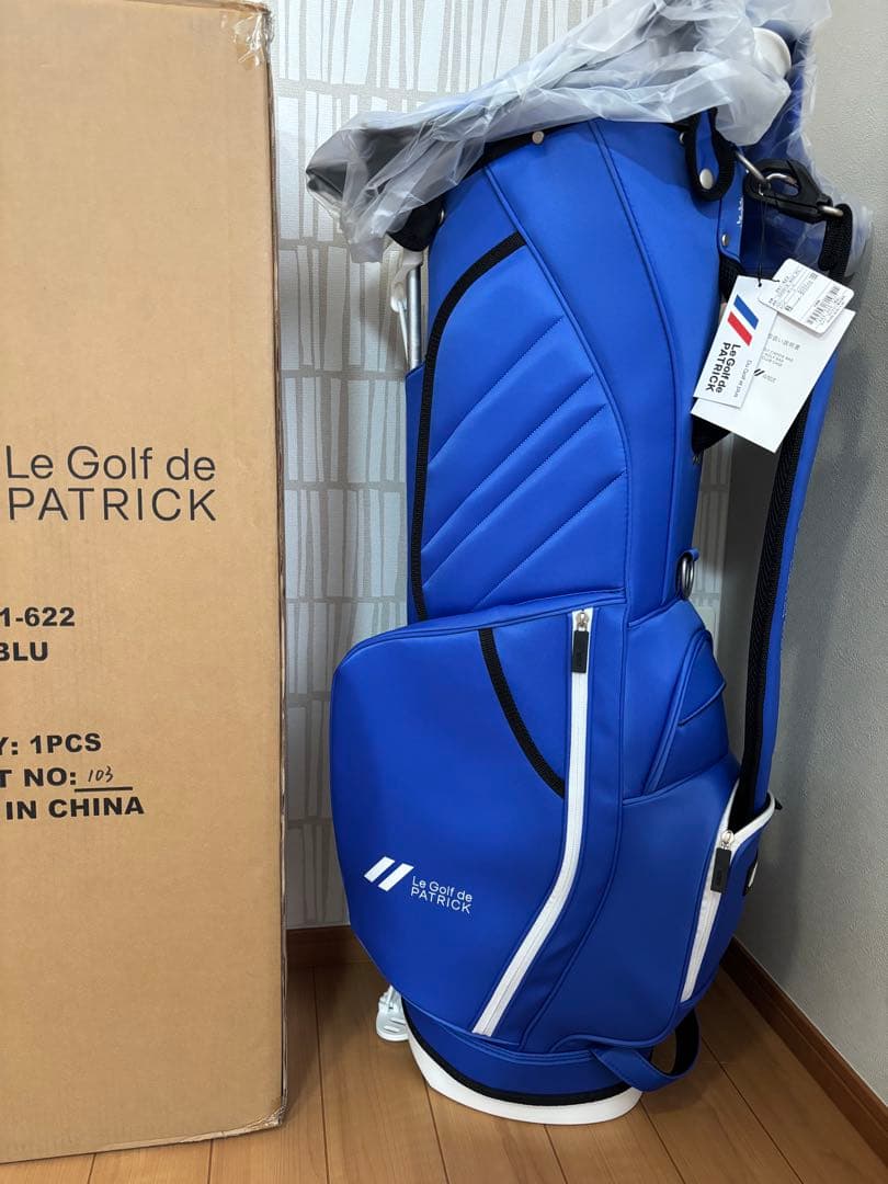 パトリック PATRICK ブルー スタンドキャディバッグ 2024 新品