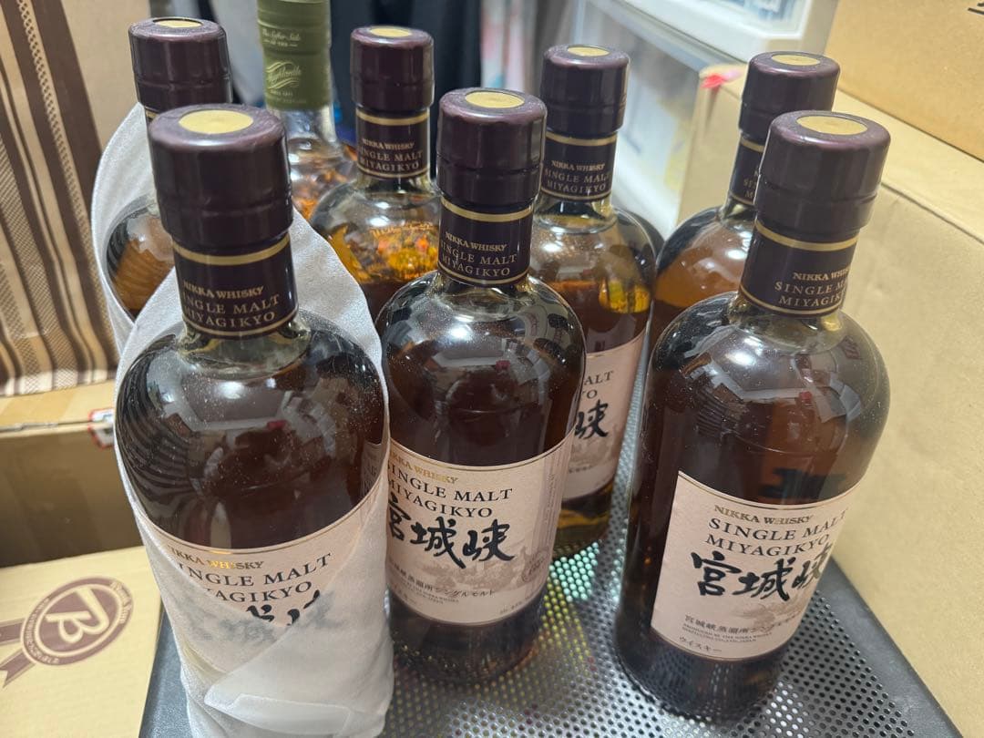 【正規品】ニッカウヰスキー シングルモルト 宮城峡 700ml 箱無し7本未開封