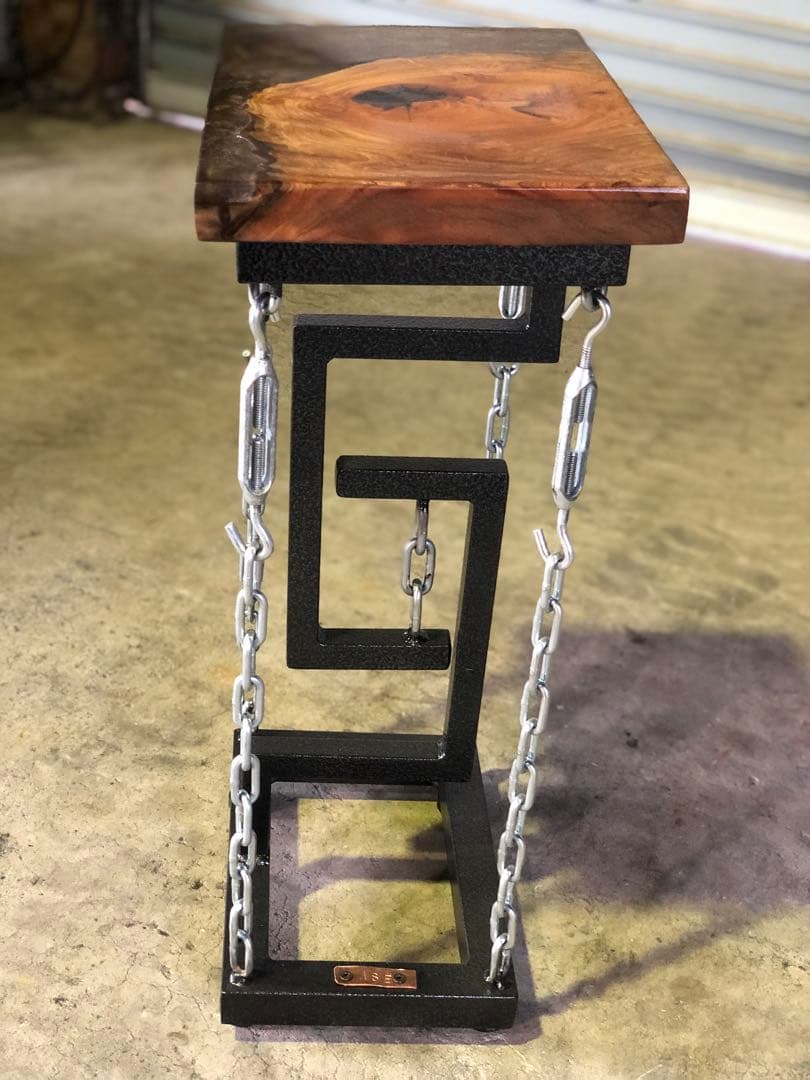 レジン×テンセグリティ　サイドテーブル