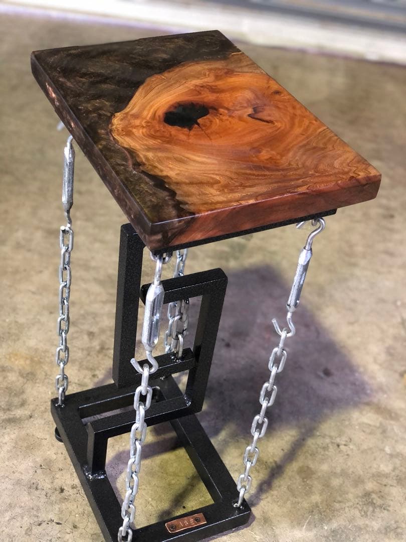 レジン×テンセグリティ　サイドテーブル