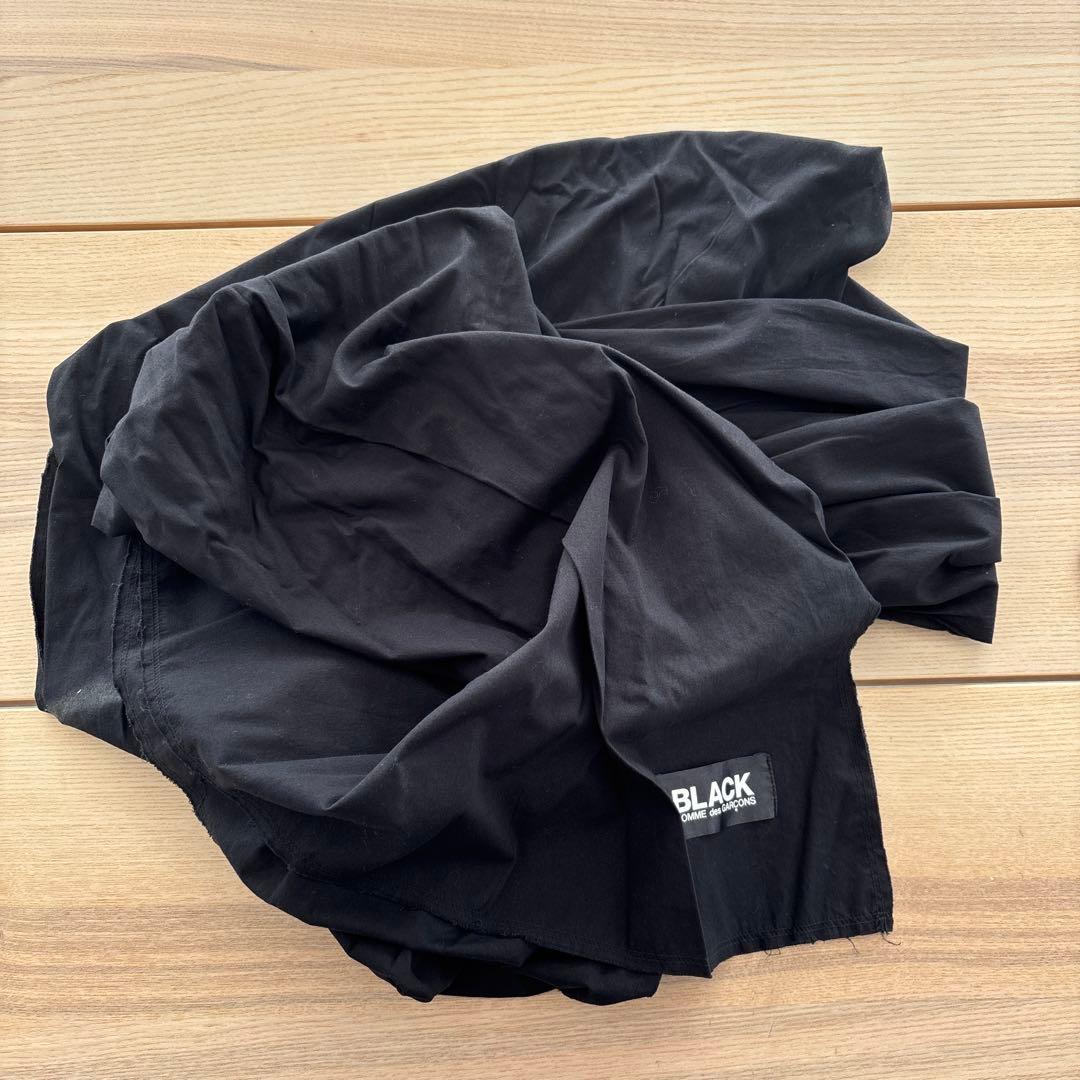 【美品】ブラックコムデギャルソン コットン マフラー
