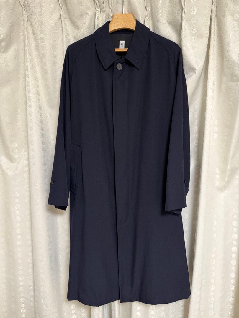 LE ウールサージバルカラーコート　L'ECHOPPE