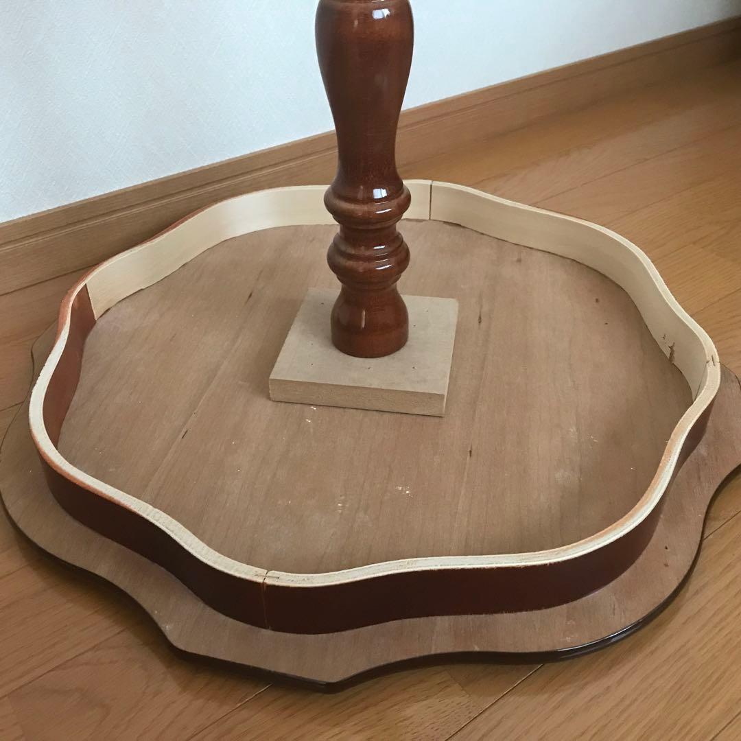 アンティーク　コーヒーテーブル　サイドテーブル　木製象嵌　イタリア製