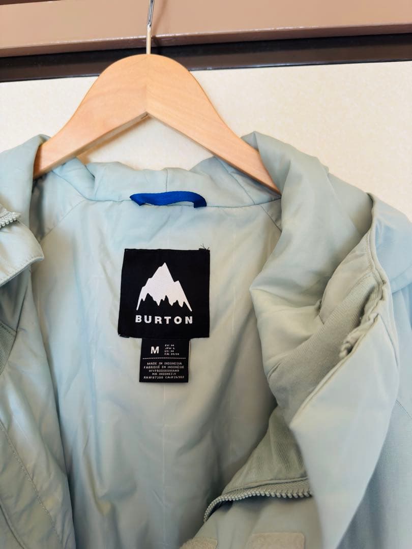 BURTON スノーボードジャケット M ライトブルー