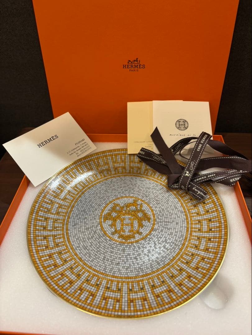 エルメス　モザイク　丸皿　★新品未使用★