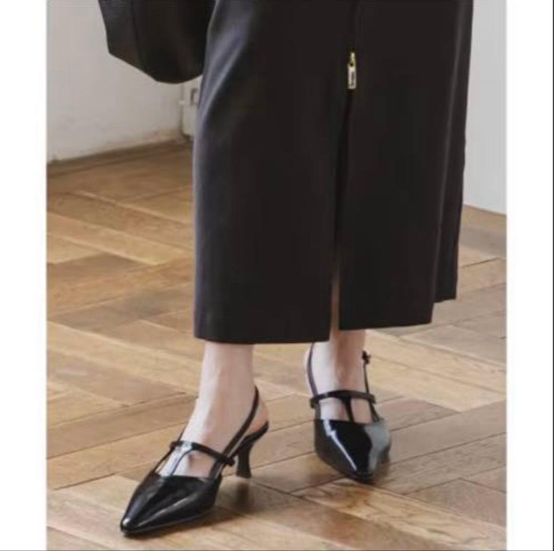 ORR 韓国 T-Strap Slingback ストラップパンプス 38