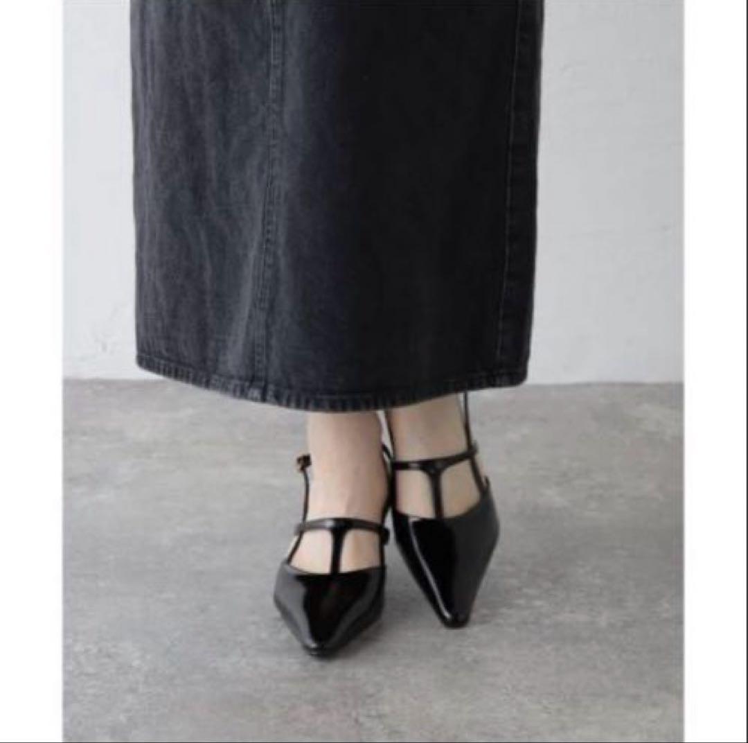 ORR 韓国 T-Strap Slingback ストラップパンプス 38