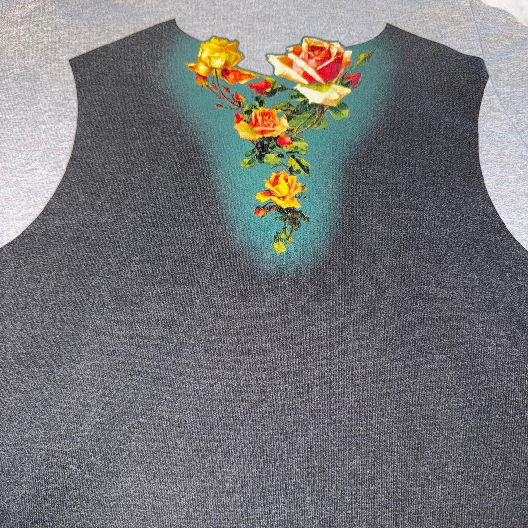 Supreme × JeanPaulGaultier パーカー グレー 花柄 L