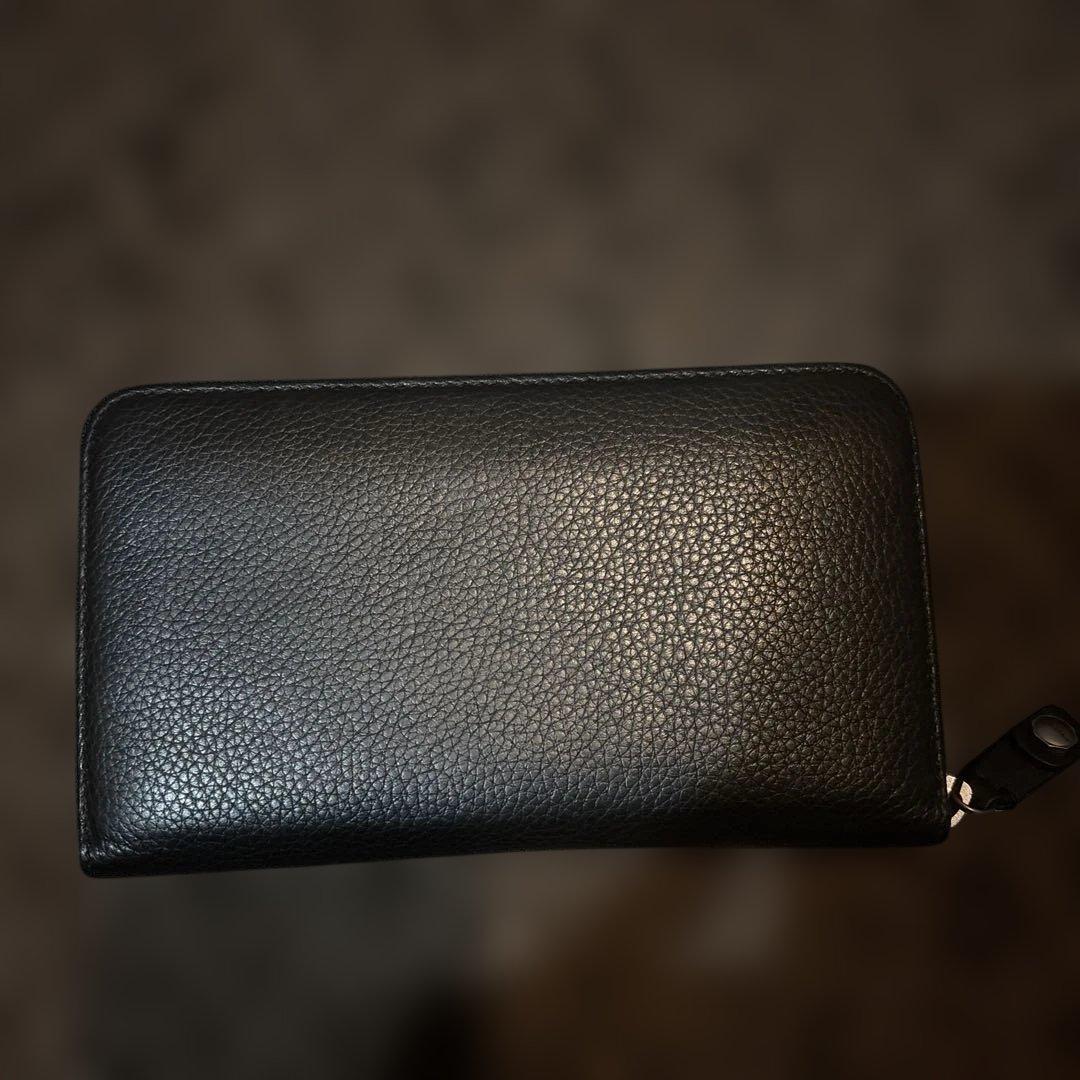 BVLGARI ブラック レザー 長財布
