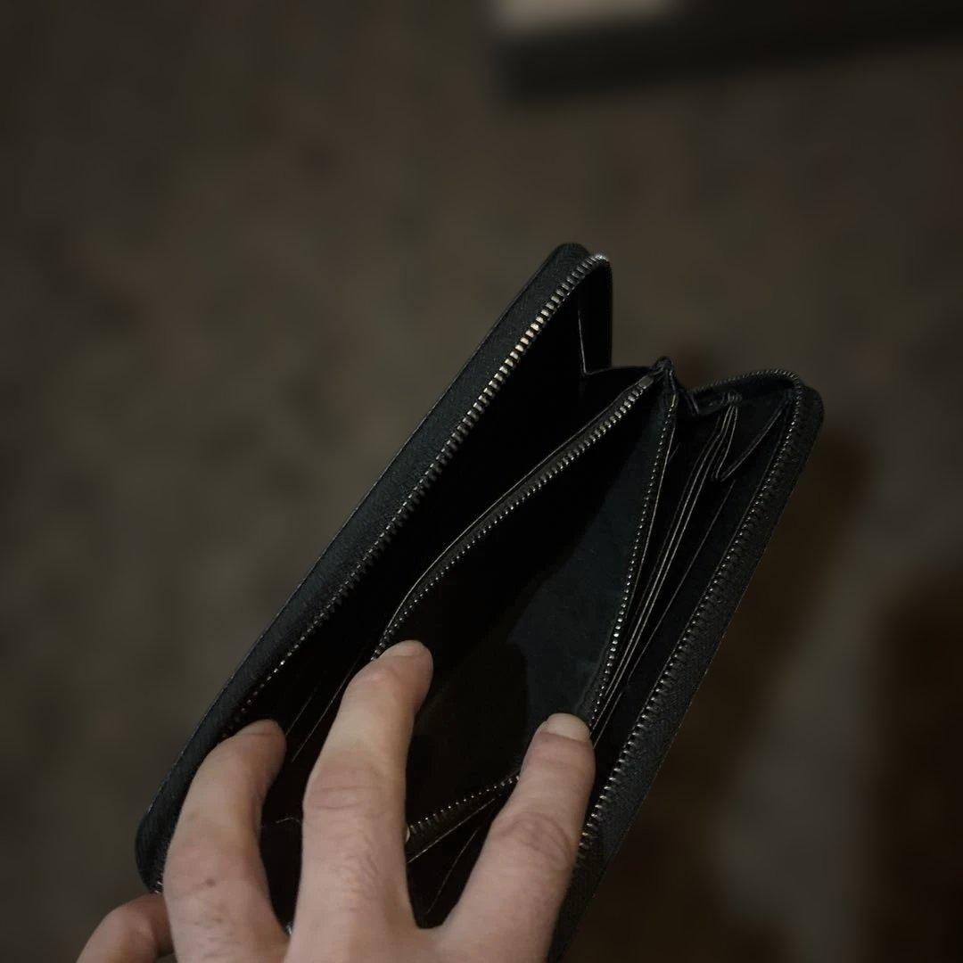 BVLGARI ブラック レザー 長財布