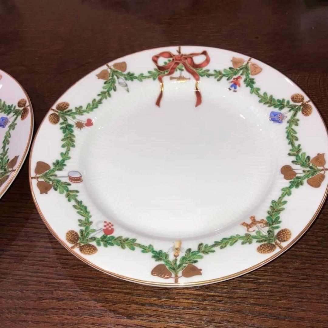 ロイヤルコペンハーゲン　 スターフルーテッドクリスマス プレート21センチ✖️２枚
