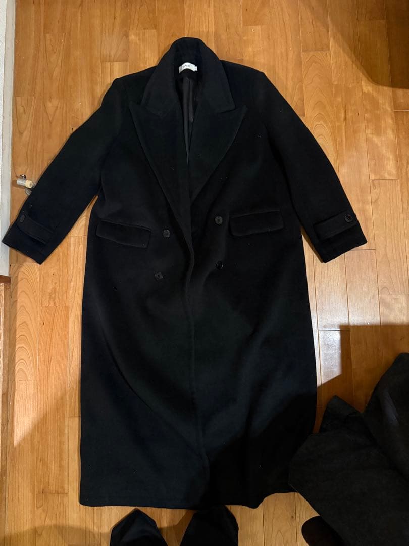 ロングコート　ブラック　コート