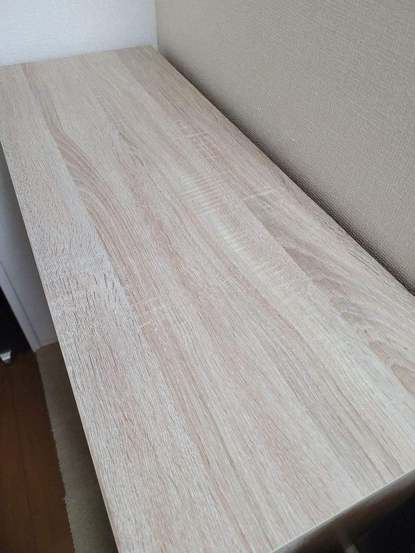 スライド式　本棚　オーク　ブラウン