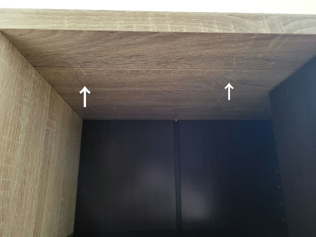 スライド式　本棚　オーク　ブラウン