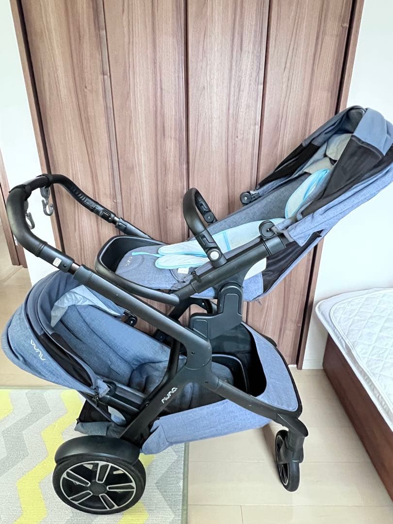 nuna ベビーカー グレー リクライニング機能