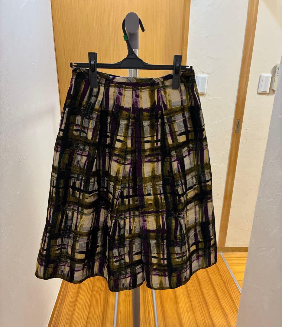 美品⚫︎シビラリモンタチェックスカートM