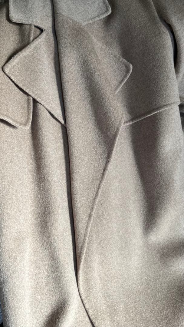 Josephカシミヤウールベージュ ロングコート ベルト付き