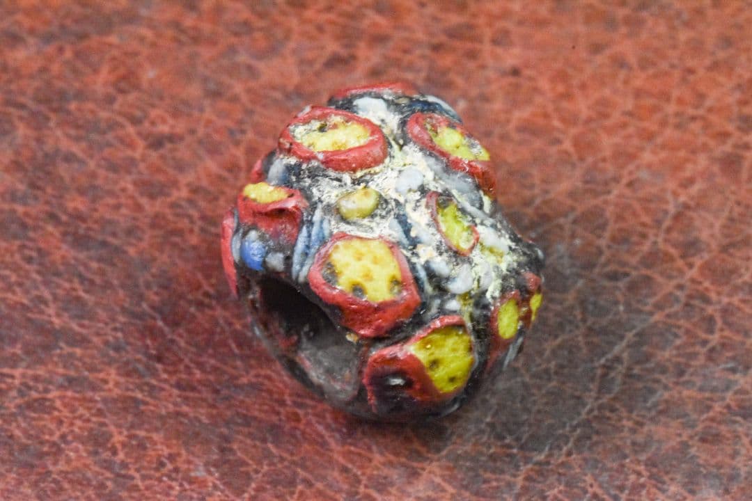 7〜10世紀 アフガニスタン出土 イスラムモザイクビーズ