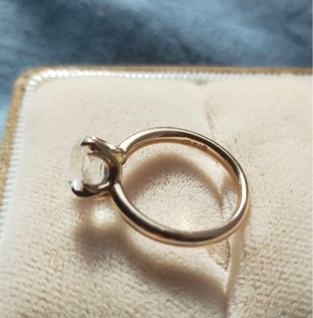 ヨンドシー 4℃　K18PG 18金ピンクゴールド天然クォーツリング #8