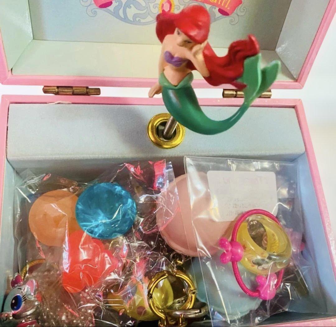 アリエルオルゴール付きジェリーボックス　小物入れ　レトロ　当時物　入手困難