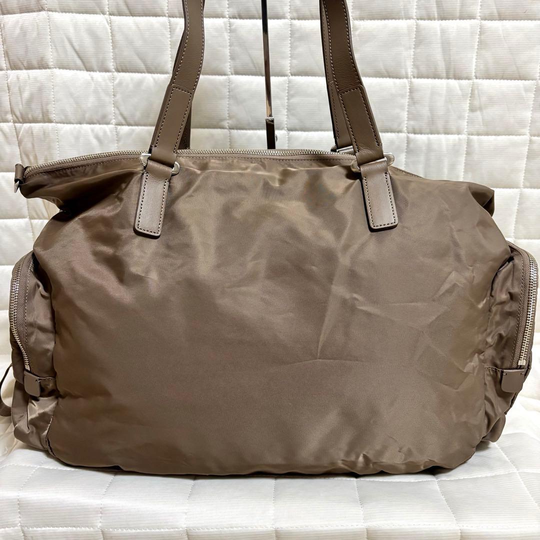 美品☆アニエスベー　大容量　ボストンバッグ　2way 茶色　ブラウン