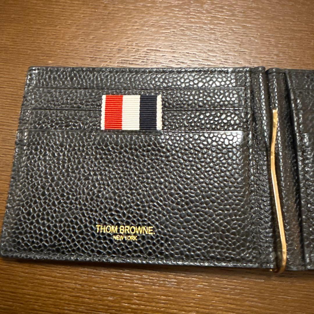 THOM BROWNE ブラック マネークリップ