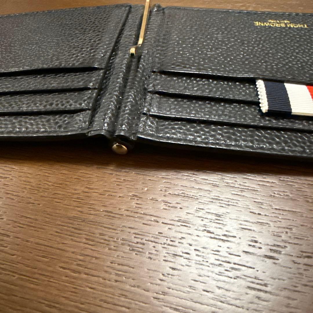 THOM BROWNE ブラック マネークリップ