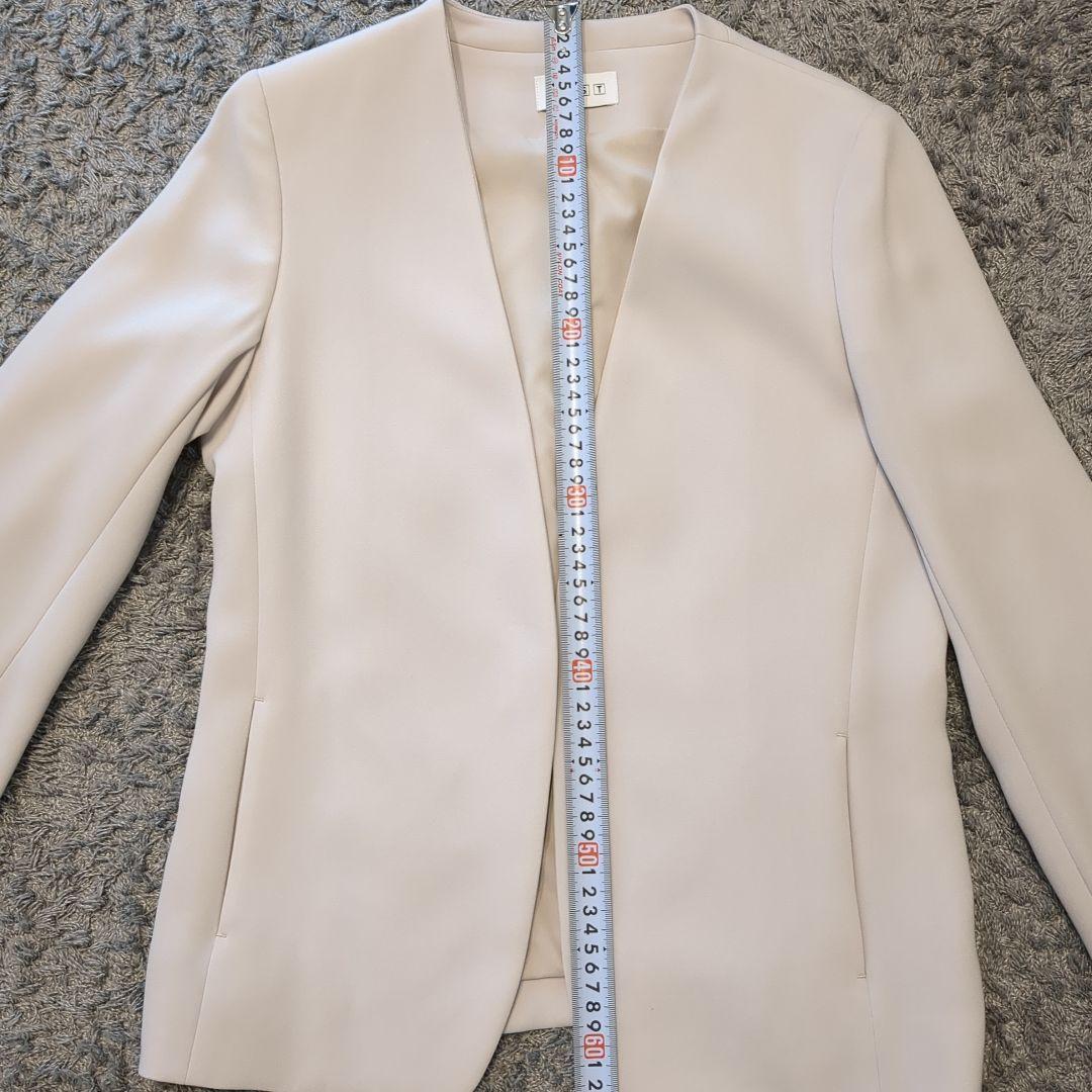 SYSC様☆PLST プラステ パンツスーツ ノーカラー 薄ベージュ