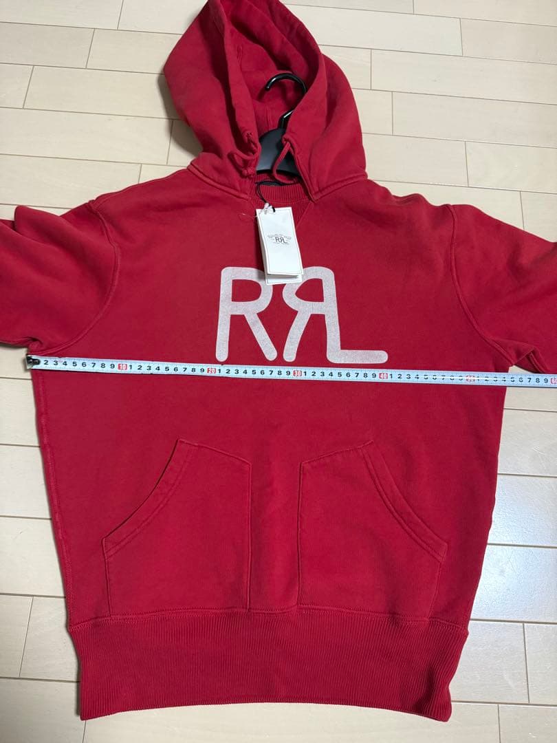 RRL ロゴパーカー/S/コットン/RED