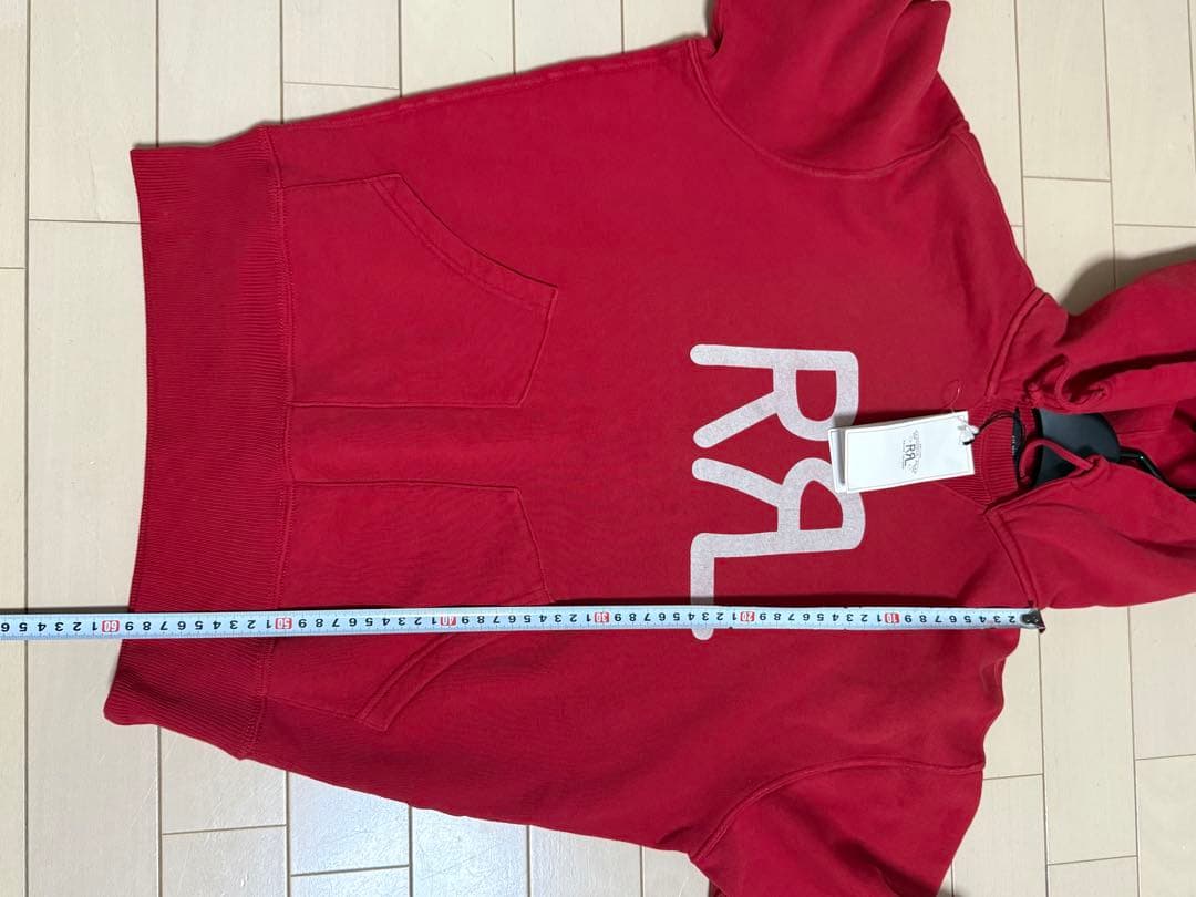 RRL ロゴパーカー/S/コットン/RED