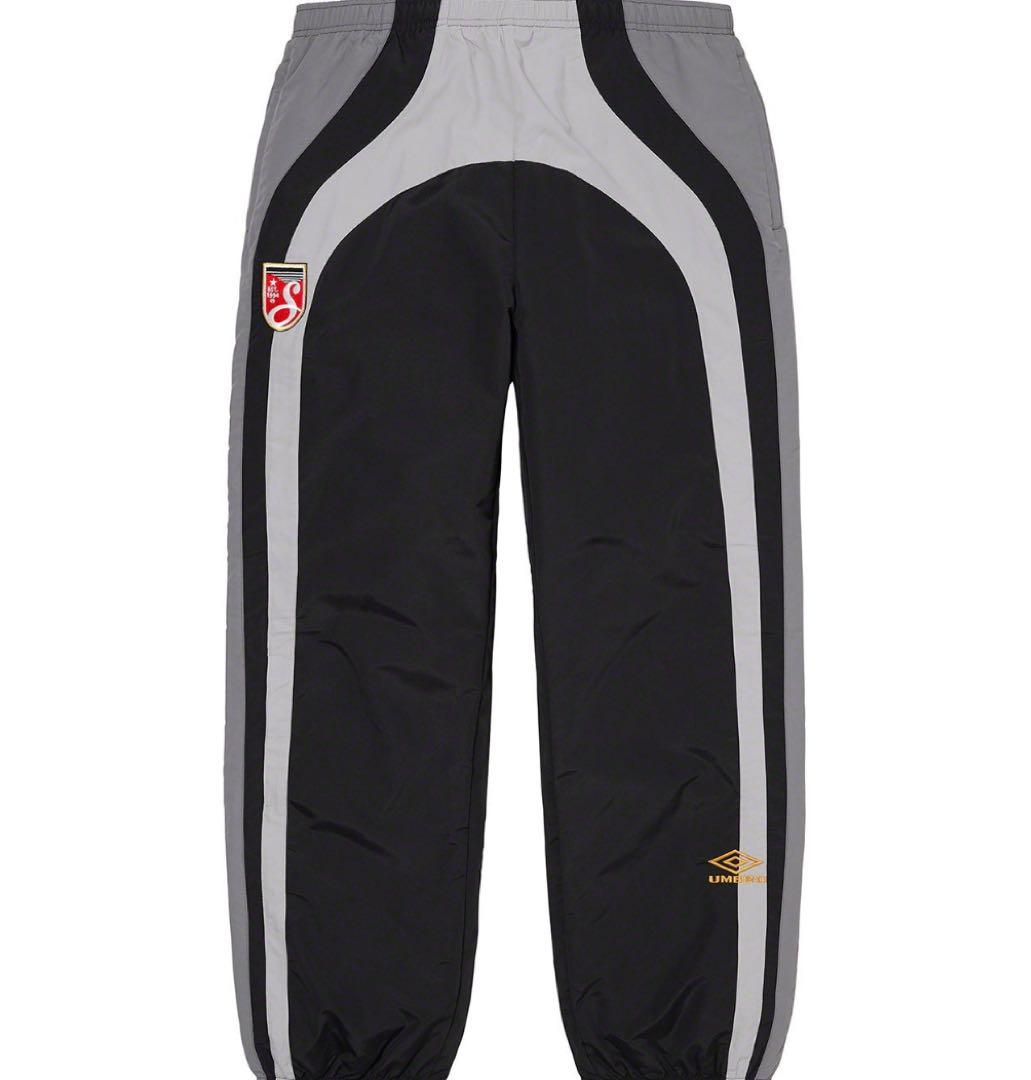 supreme×umbroコラボ　トラックパンツ ブラック/グレー