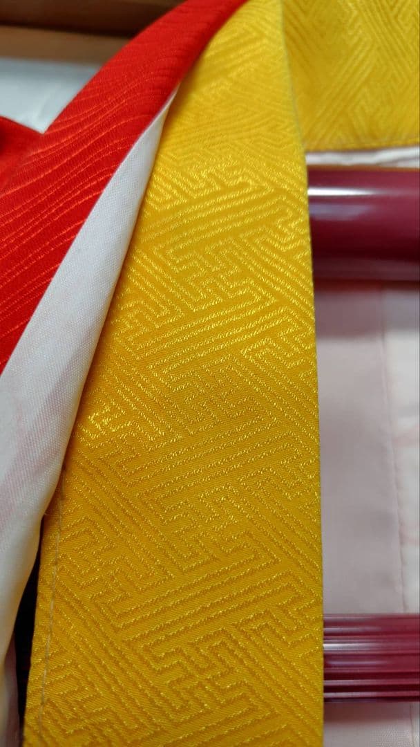 RK549子供着物着丈136センチ裄丈57センチ重ね襟付き綺麗美品7歳前後用