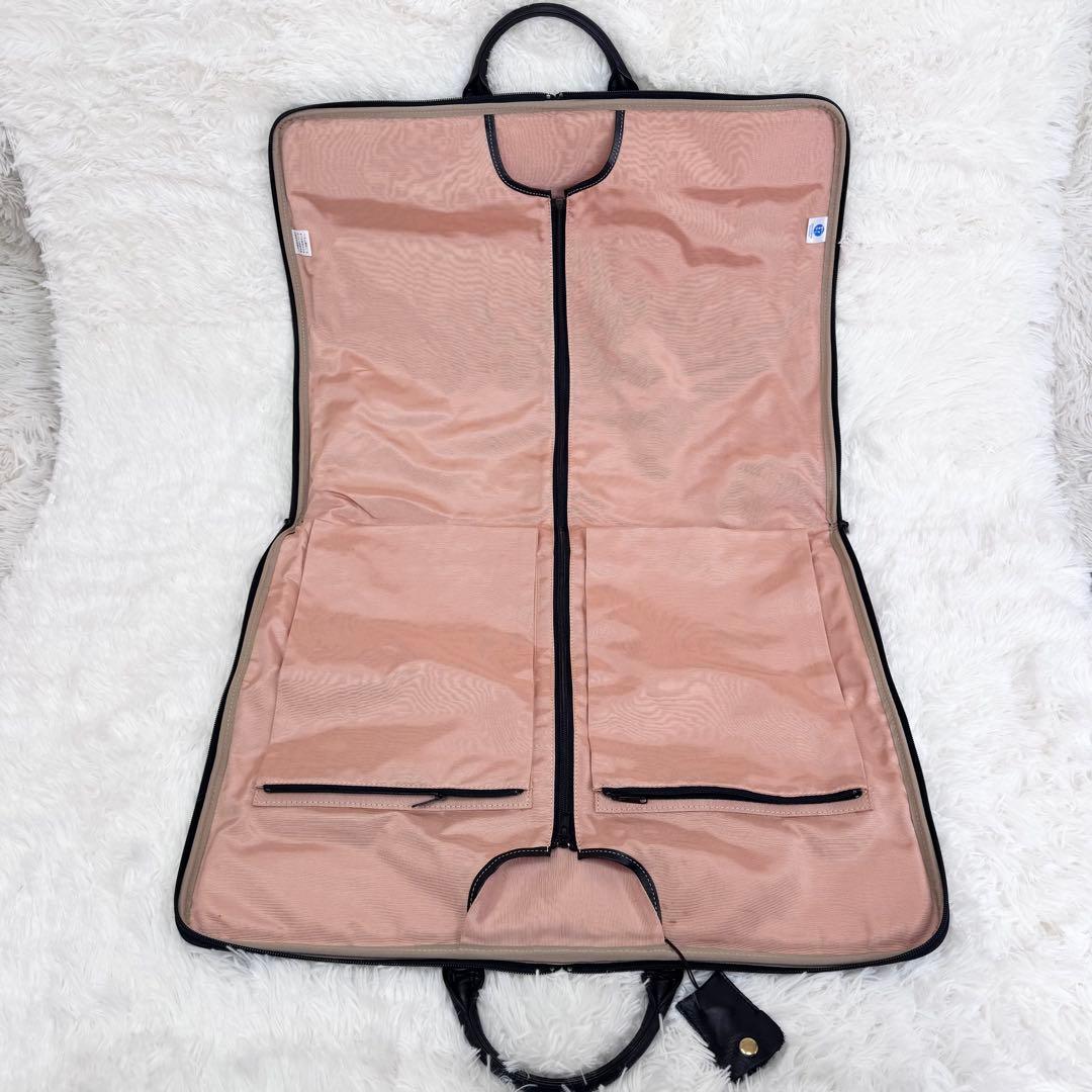 【入手困難】日本製 ガーメントバッグ 本革 オールレザー ブラック